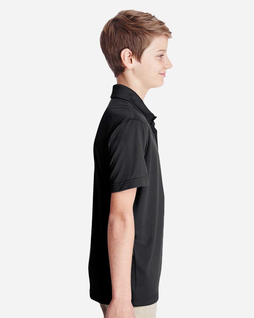 Youth Zone Performance Polo - OnModelSide - B724D9503 - Black