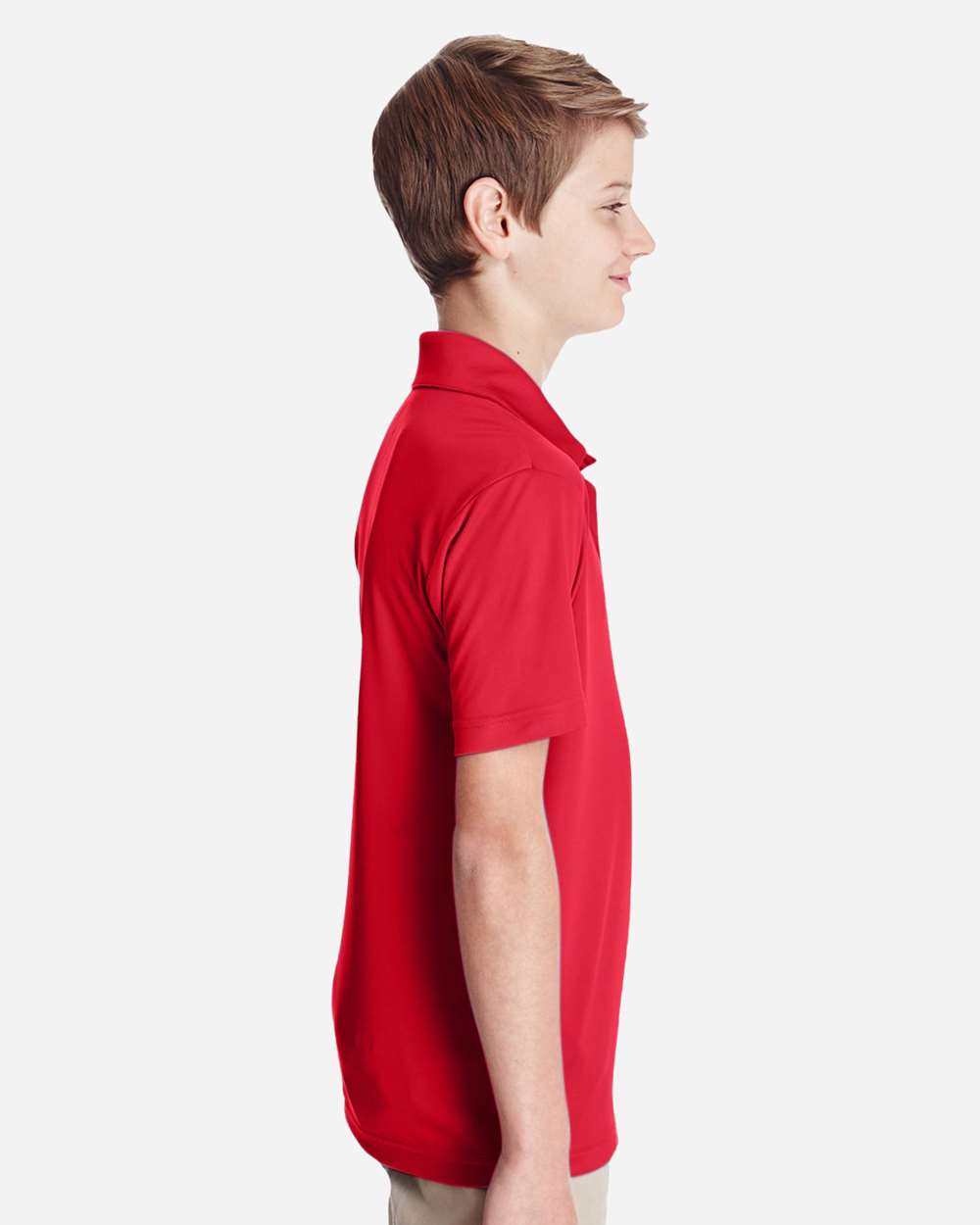Youth Zone Performance Polo - OnModelSide - B724D9703 - Sport Red