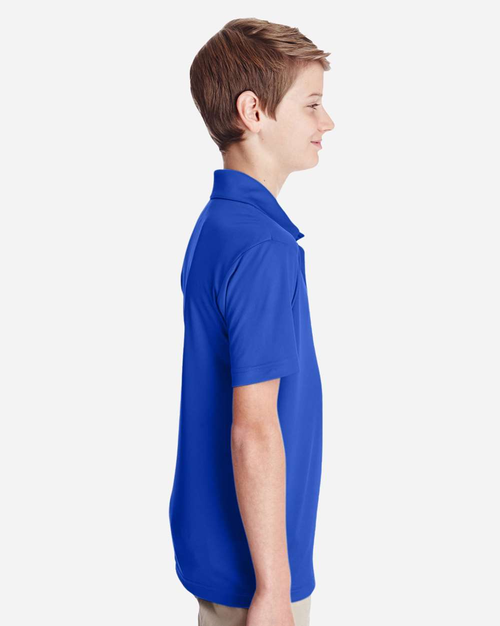 Youth Zone Performance Polo - OnModelSide - B724D9753 - Sport Royal