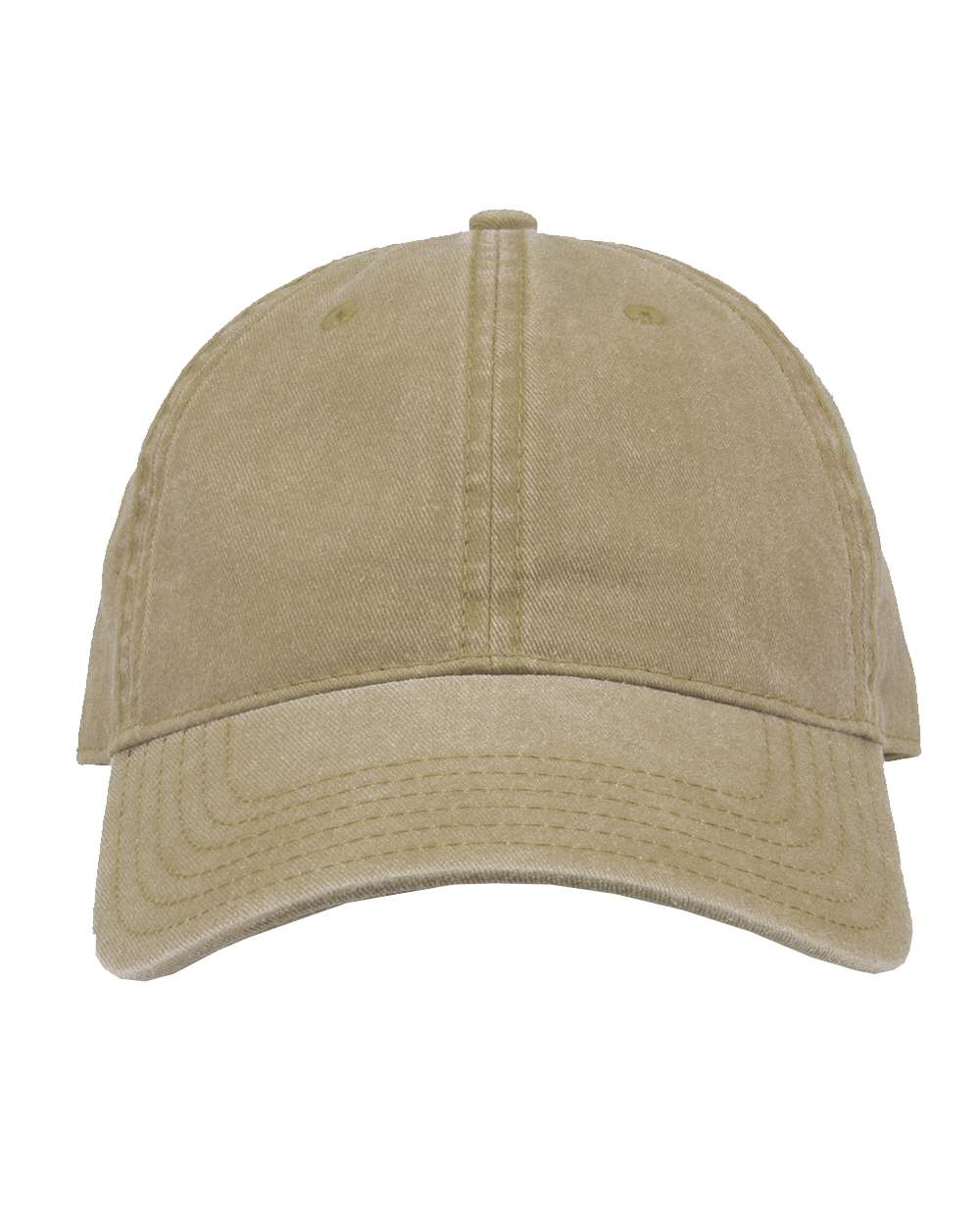 Pigment-Dyed Cap - Front - B13095240 - Khaki