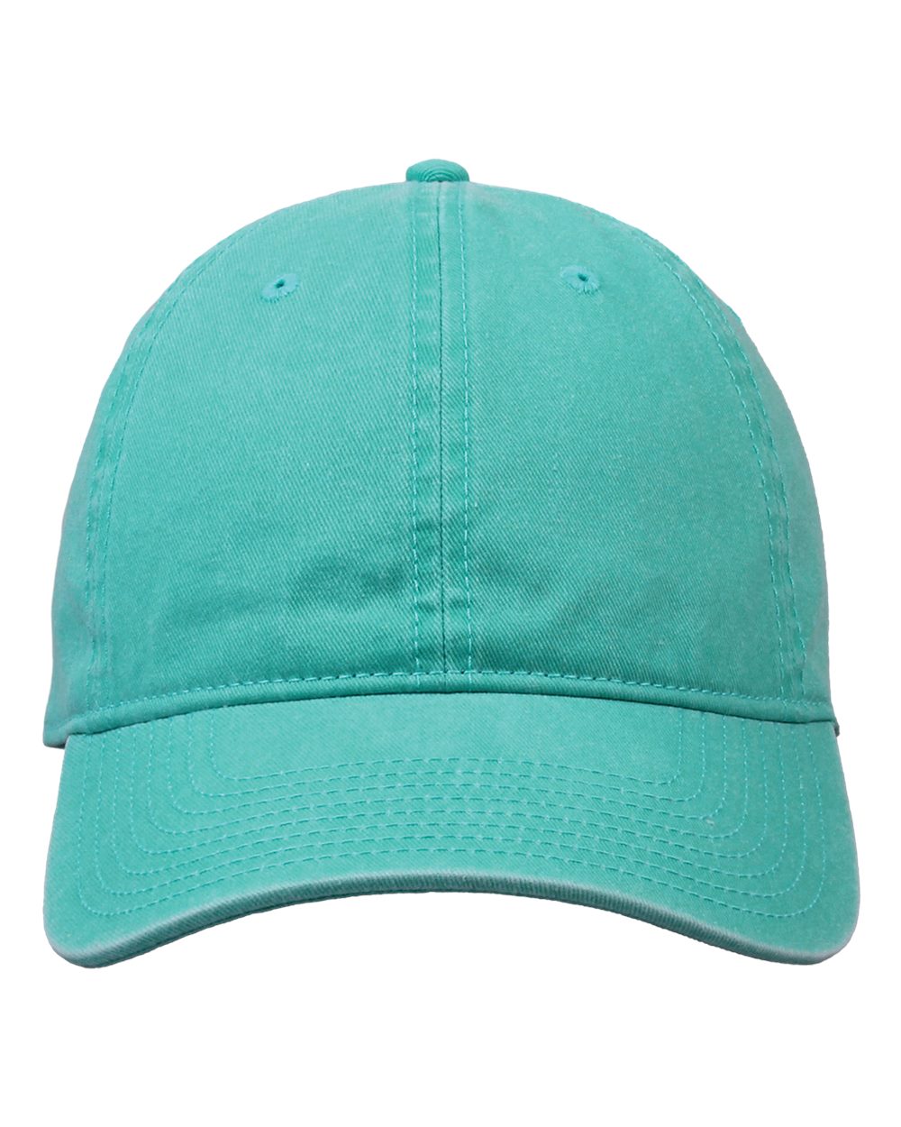 Pigment-Dyed Cap - Front - B13095620 - Oasis Green