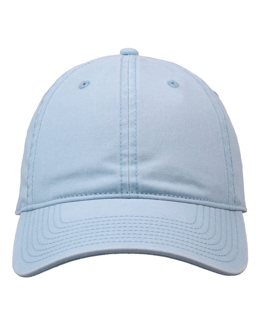 Pigment-Dyed Cap - Front - B13095630 - Arctic Blue