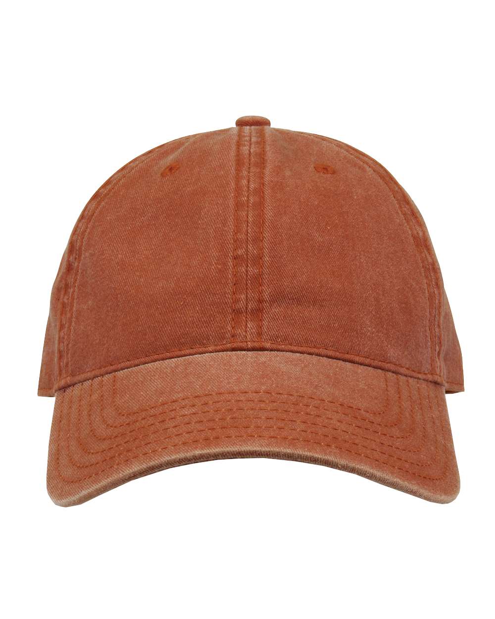Pigment-Dyed Cap - Front - B13095660 - Texas Orange
