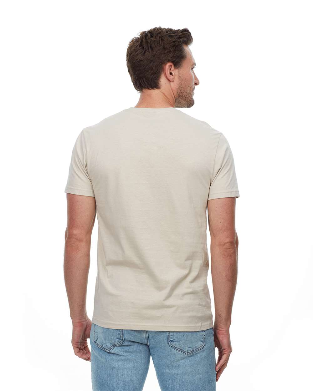 Unisex Epic T-Shirt - OnModelBack - B811E0732 - Sand