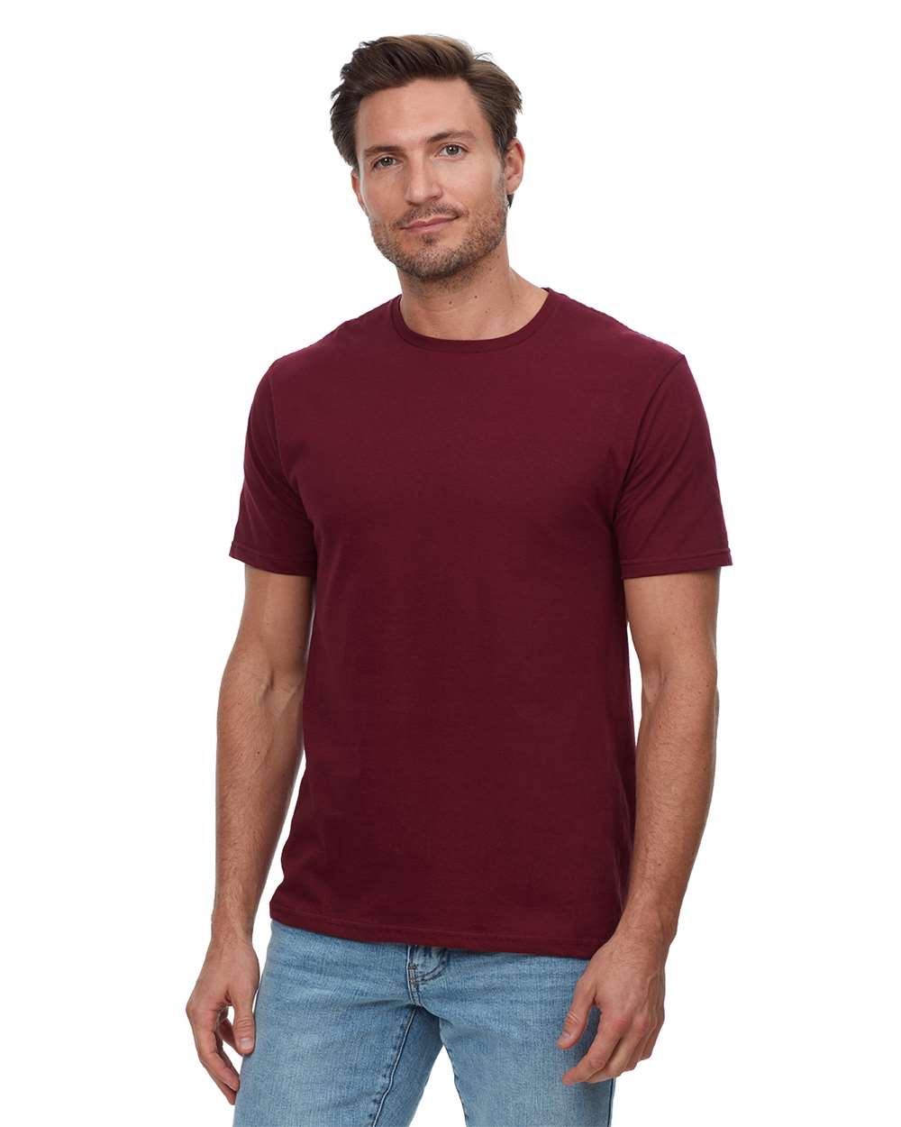 Unisex Epic T-Shirt - OnModelFront - B811E0532 - Maroon