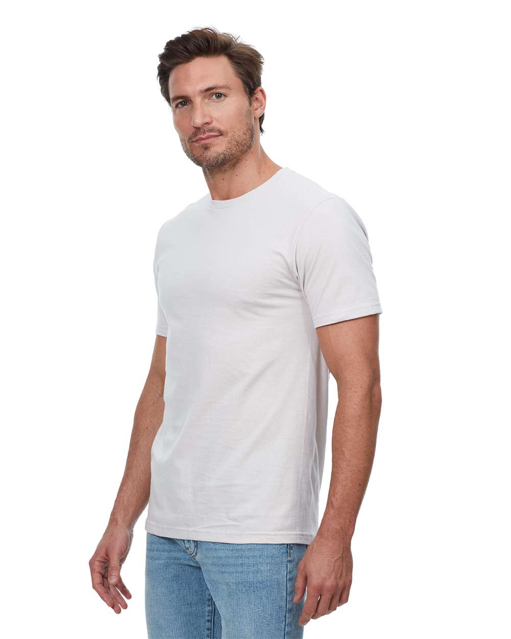 Unisex Epic T-Shirt - OnModelSide - B811E0002 - White