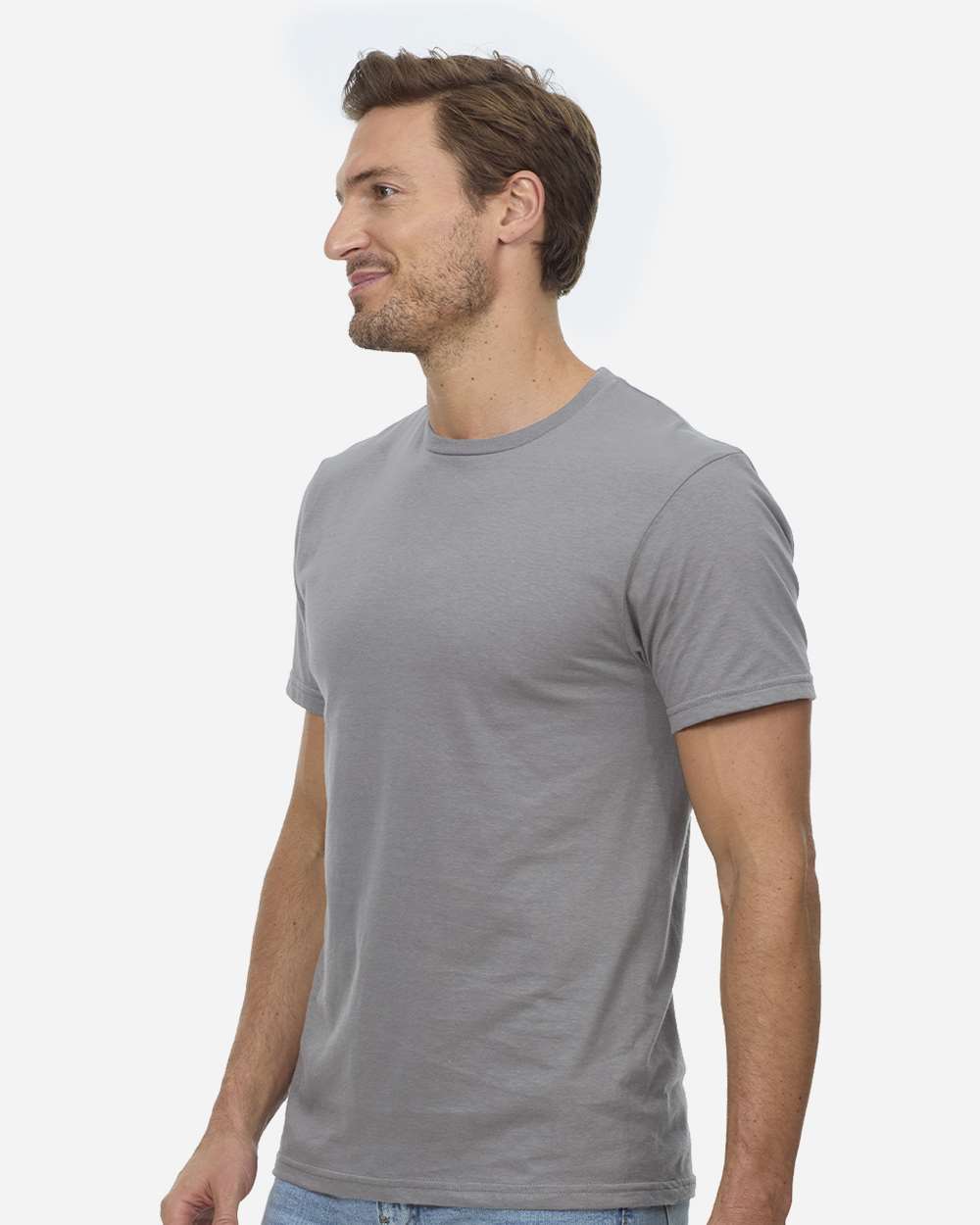 Unisex Epic T-Shirt - OnModelSide - B811E0082 - Asphalt