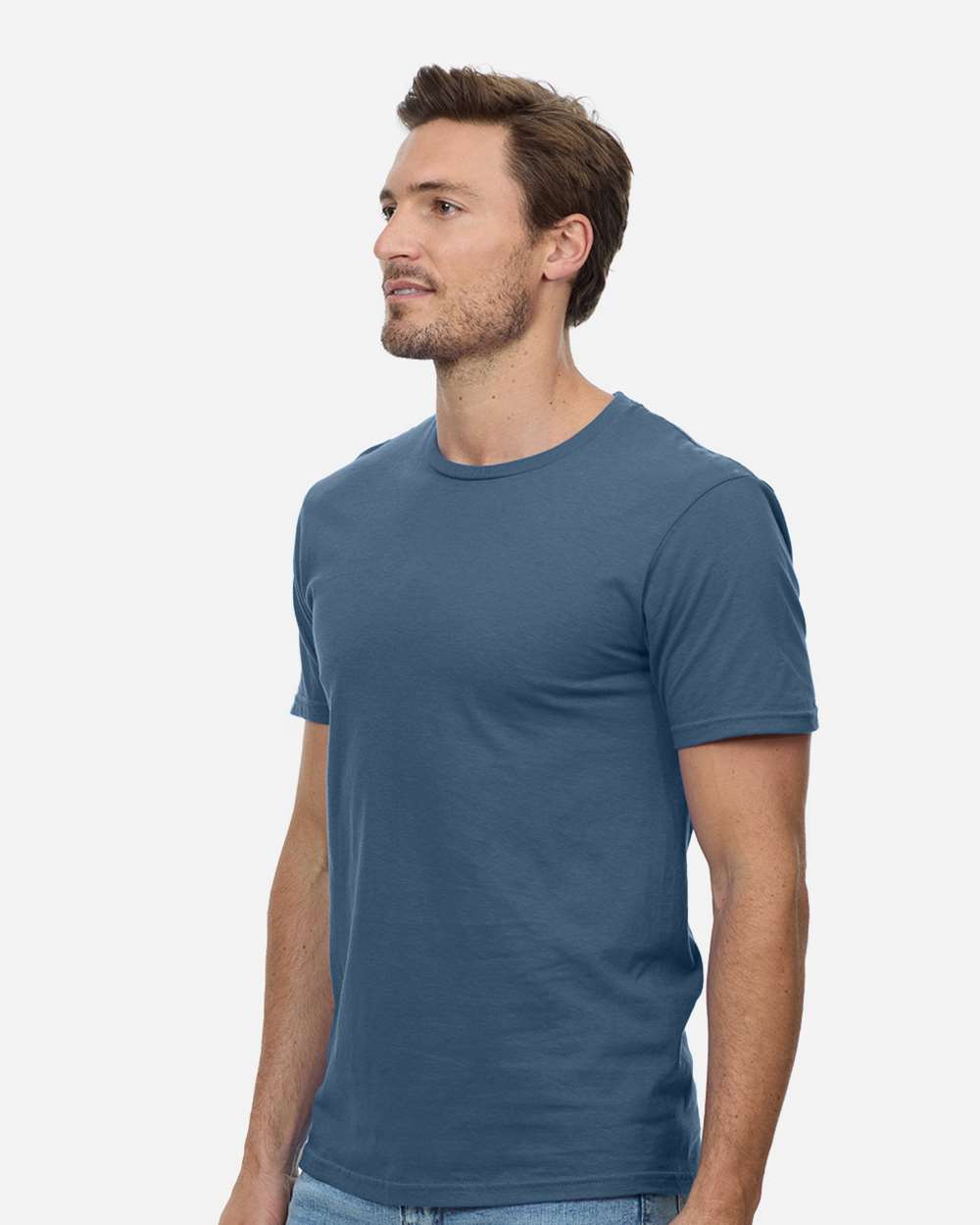 Unisex Epic T-Shirt - OnModelSide - B811E0132 - Steel Blue