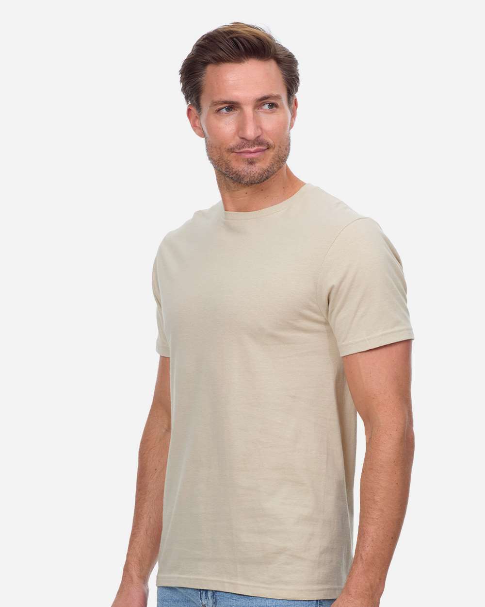 Unisex Epic T-Shirt - OnModelSide - B811E0242 - Cream