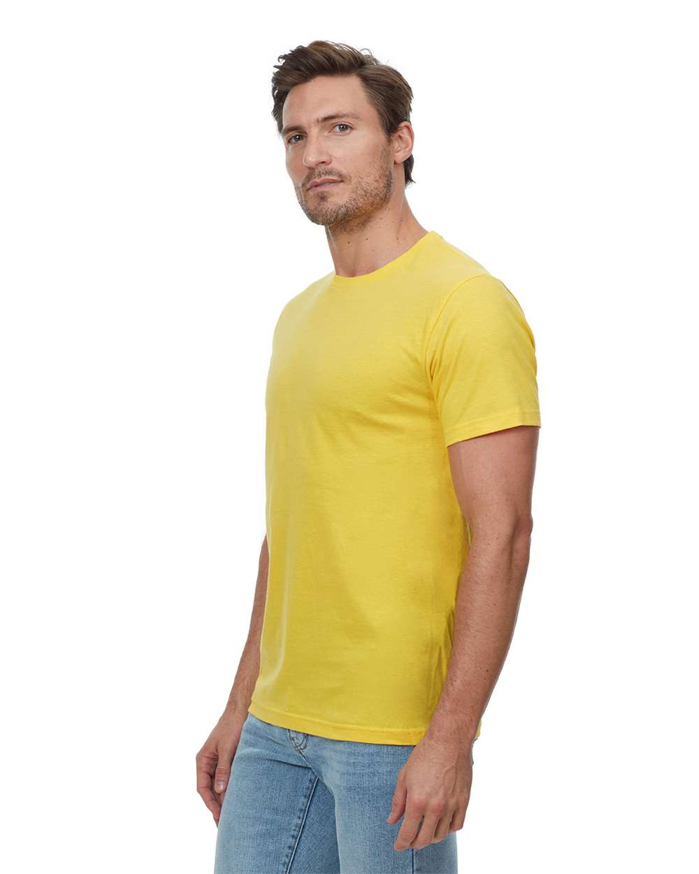 Unisex Epic T-Shirt - OnModelSide - B811E0412 - Bright Yellow
