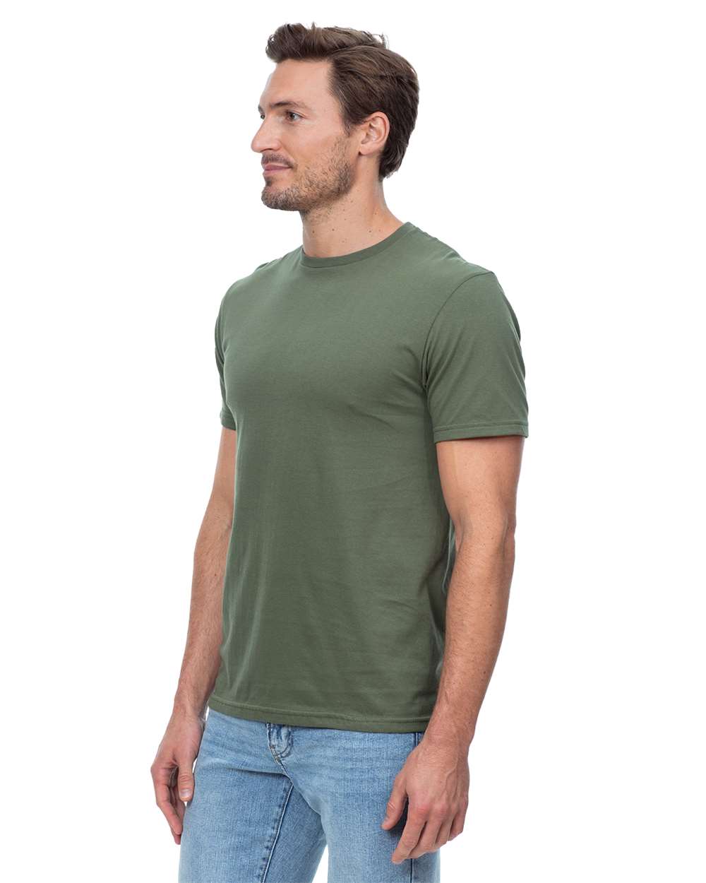 Unisex Epic T-Shirt - OnModelSide - B811E0542 - Military Green