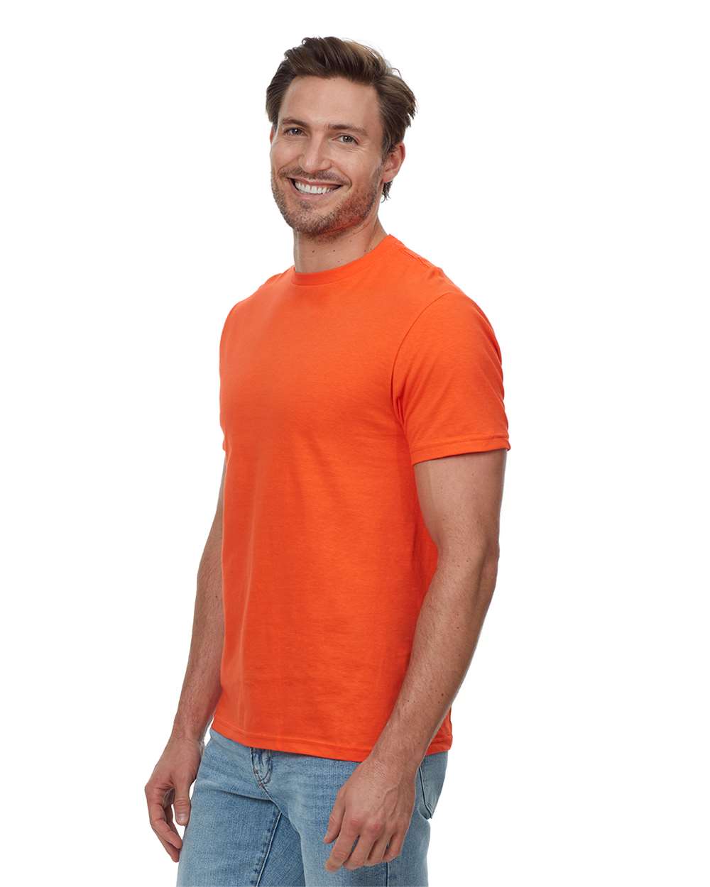 Unisex Epic T-Shirt - OnModelSide - B811E0662 - Orange