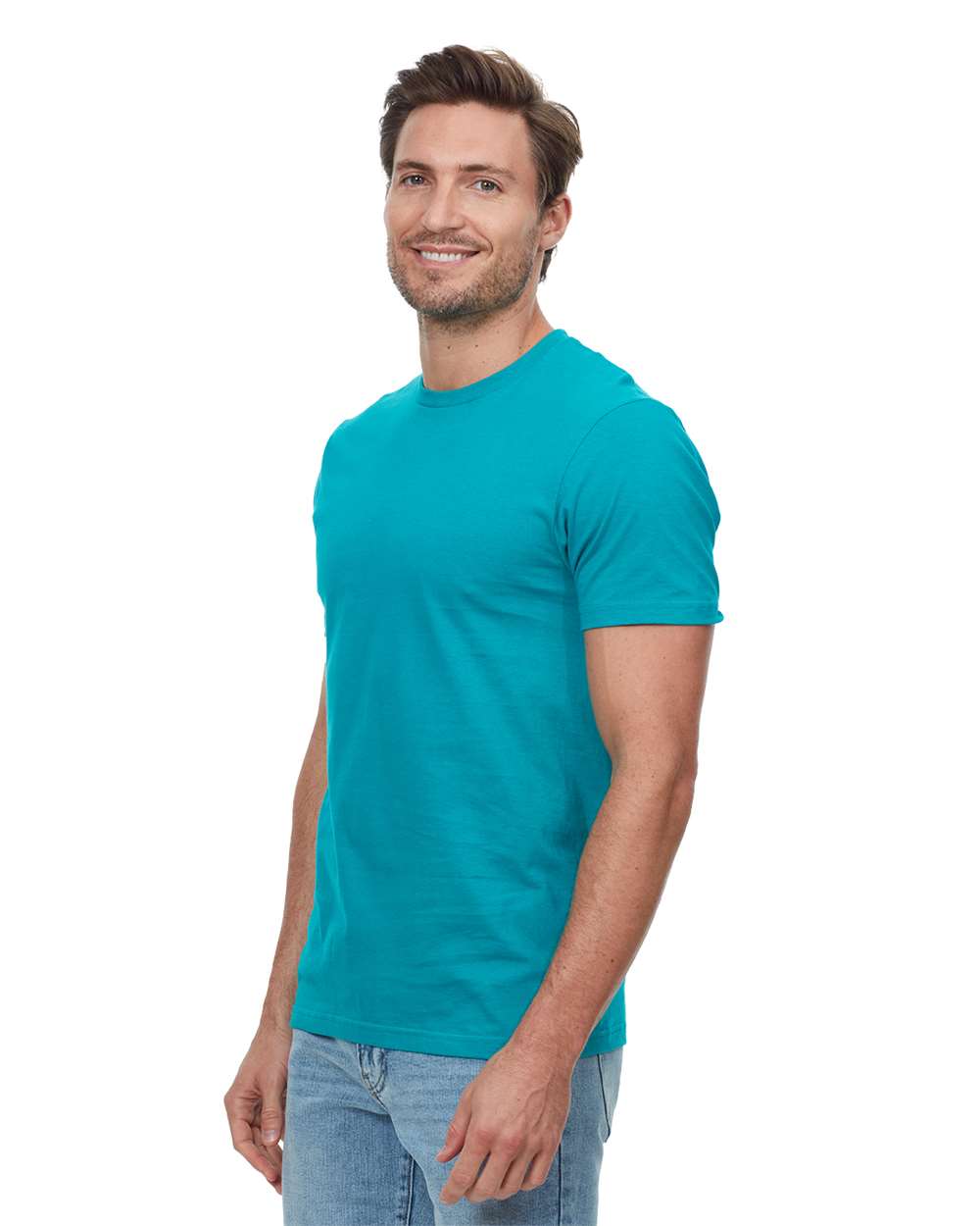 Unisex Epic T-Shirt - OnModelSide - B811E0762 - Teal