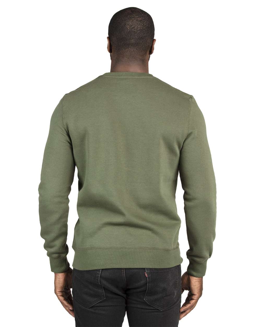 Unisex Ultimate Crewneck Sweatshirt - OnModelBack - B788E0612 - Army