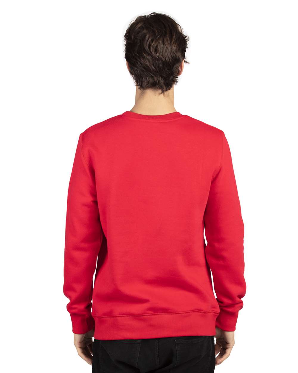 Unisex Ultimate Crewneck Sweatshirt - OnModelBack - B788E0702 - Red