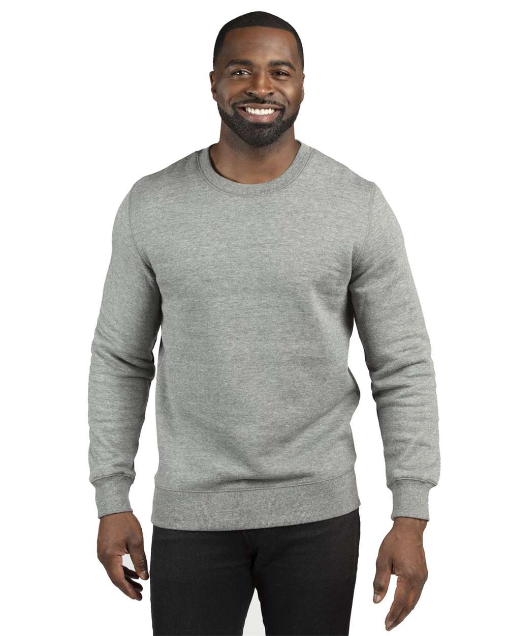 Unisex Ultimate Crewneck Sweatshirt - OnModelFront - B788E0352 - Heather Grey