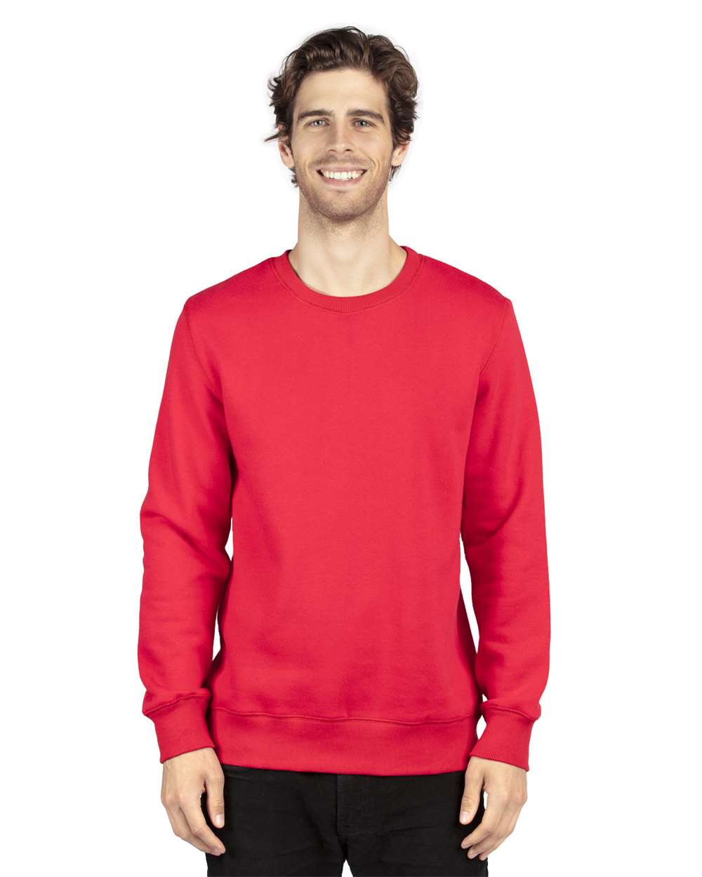 Unisex Ultimate Crewneck Sweatshirt - OnModelFront - B788E0702 - Red