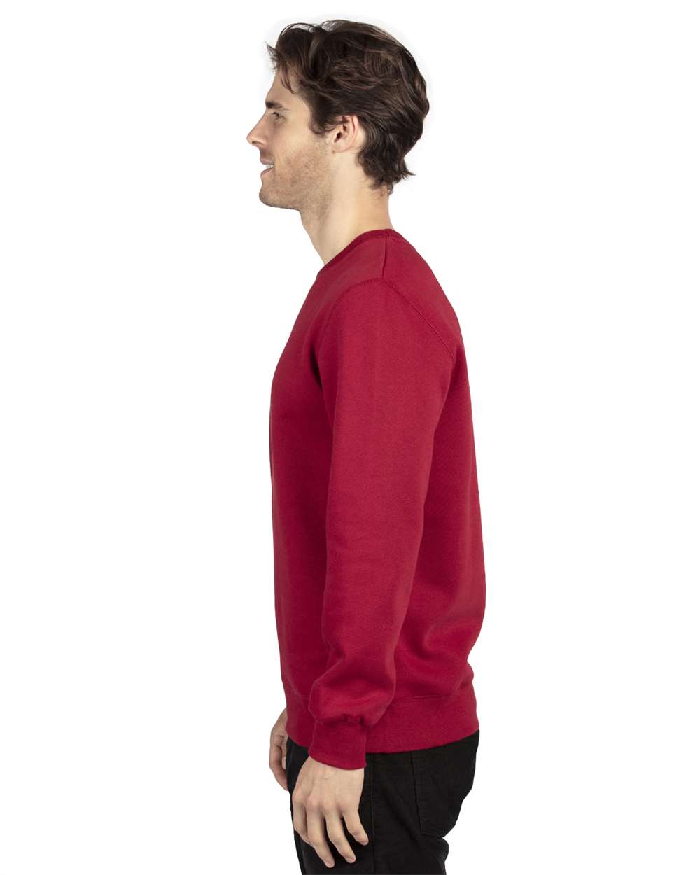 Unisex Ultimate Crewneck Sweatshirt - OnModelSide - B788E0522 - Burgundy