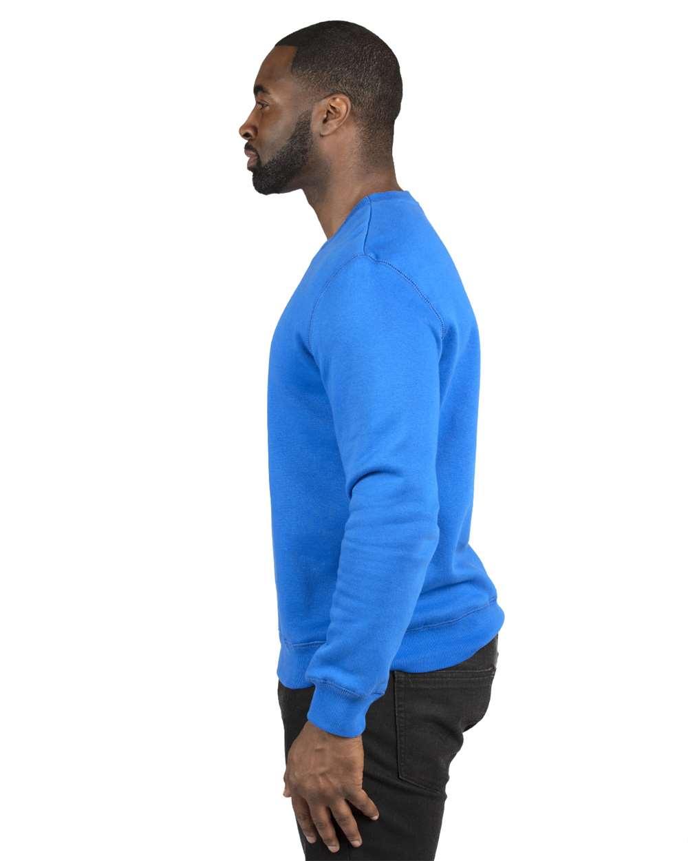 Unisex Ultimate Crewneck Sweatshirt - OnModelSide - B788E0752 - Royal