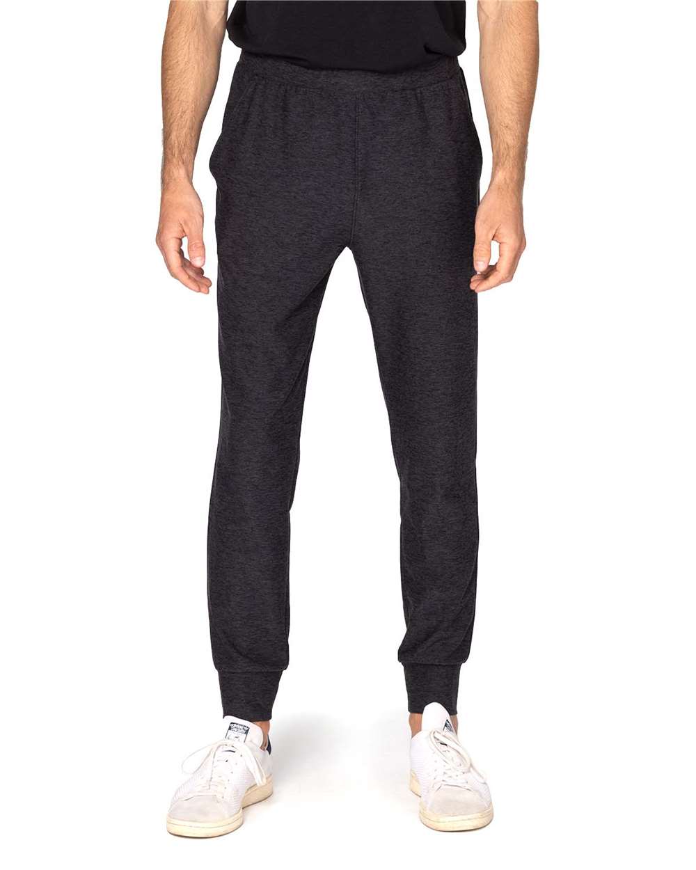 Unisex Impact Joggers - OnModelFront - B797E0102 - Black Heather
