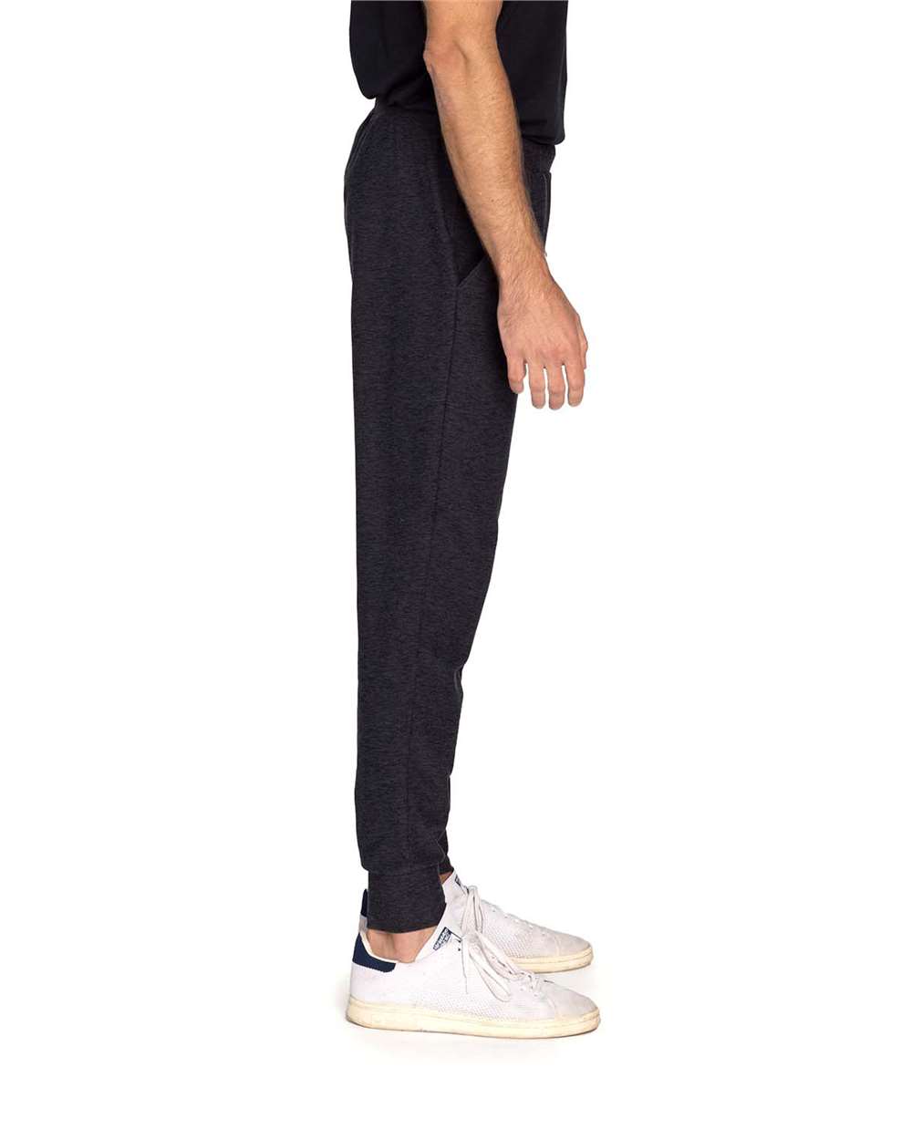 Unisex Impact Joggers - OnModelSide - B797E0102 - Black Heather