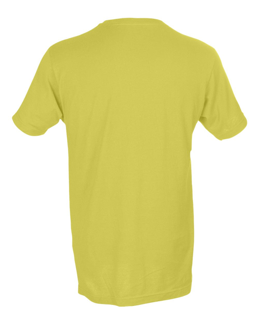 Men's Fine Jersey T-Shirt - Back - B10259202 - Lemon