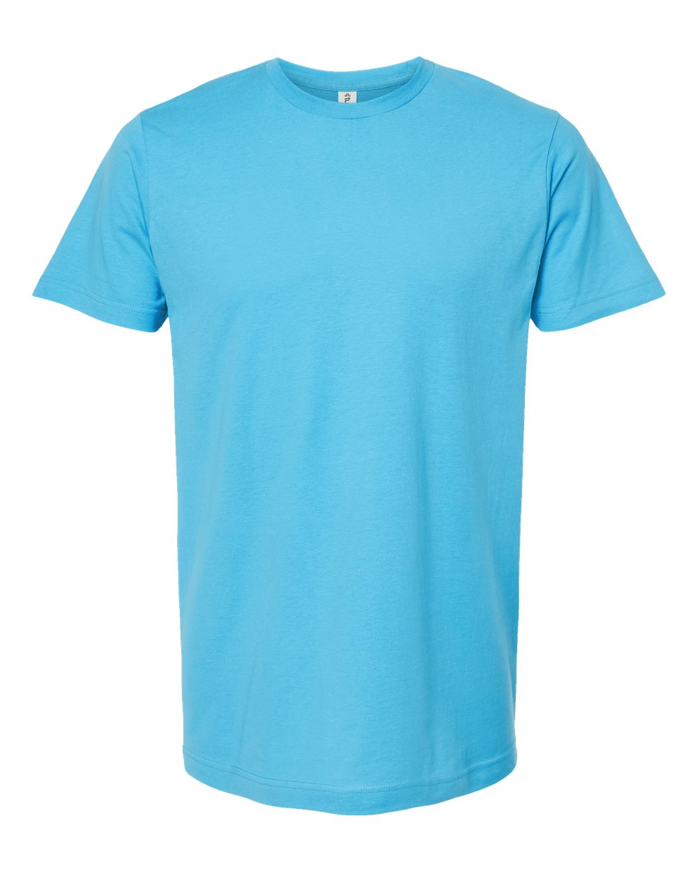 Men's Fine Jersey T-Shirt - Front - B10259042 - Aqua