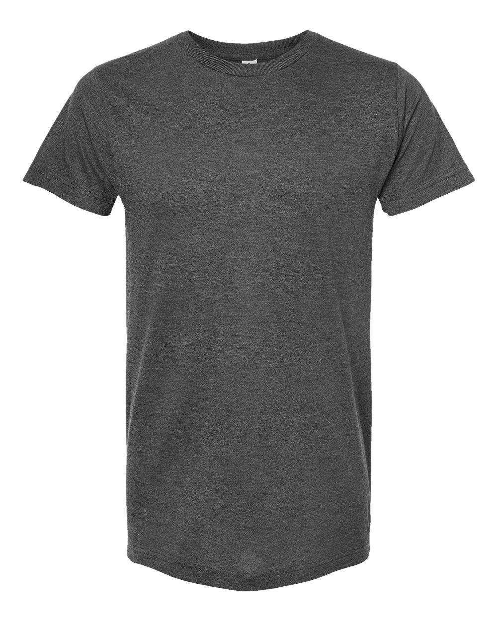 Men's Fine Jersey T-Shirt - Front - B10259132 - Heather Charcoal