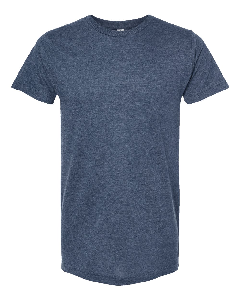 Men's Fine Jersey T-Shirt - Front - B10259142 - Heather Denim