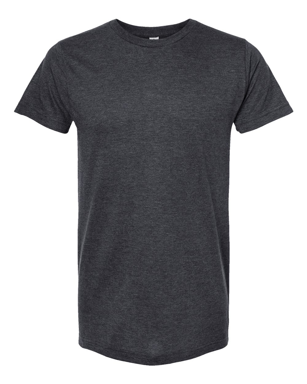 Men's Fine Jersey T-Shirt - Front - B10259152 - Heather Graphite