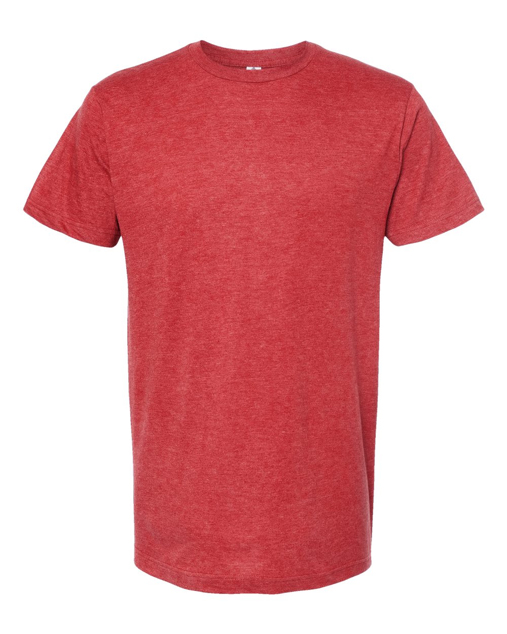 Men's Fine Jersey T-Shirt - Front - B10259172 - Heather Red
