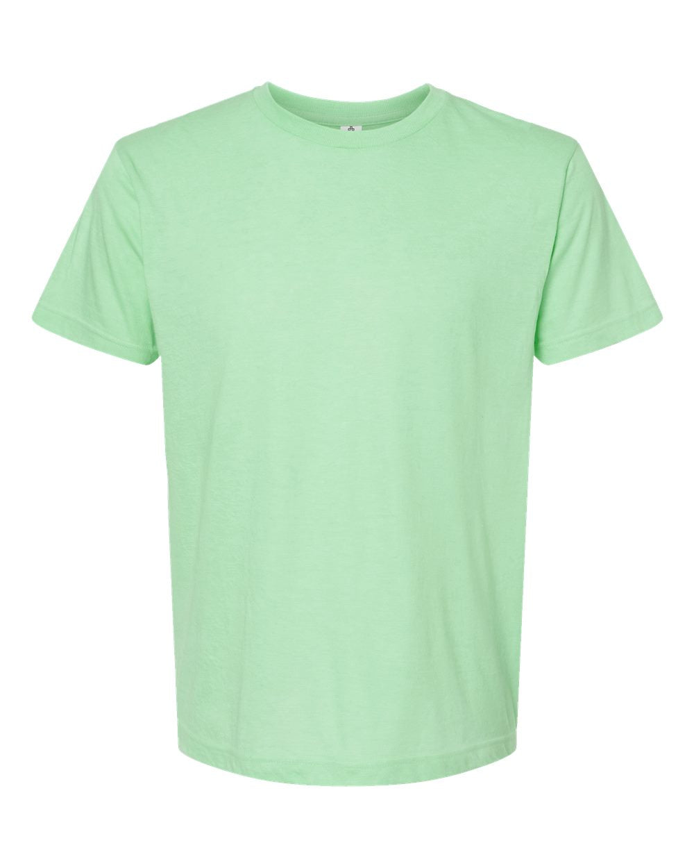 Men's Fine Jersey T-Shirt - Front - B10259192 - Heather Neo Mint