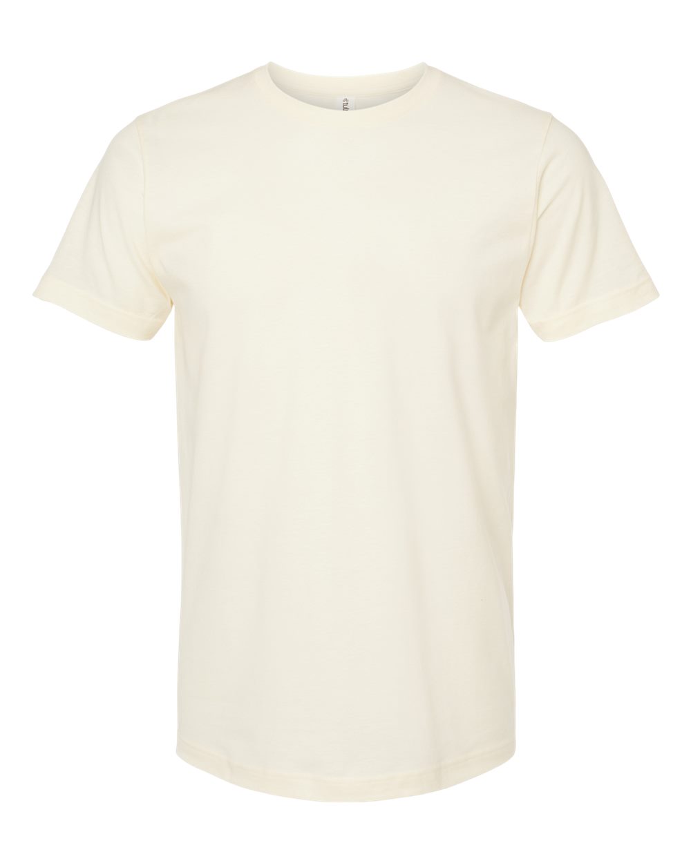 Men's Fine Jersey T-Shirt - Front - B10259242 - Natural