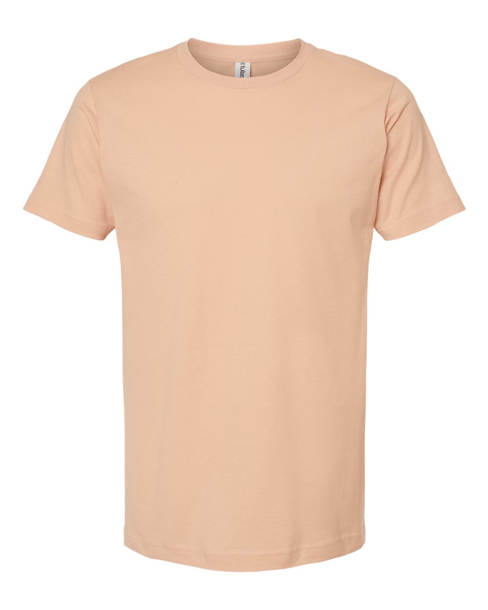 Men's Fine Jersey T-Shirt - Front - B10259282 - Peach
