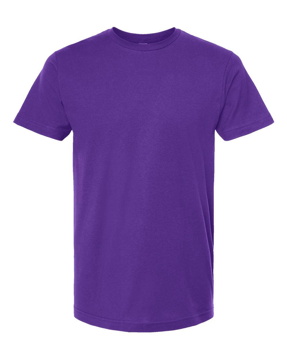 Men's Fine Jersey T-Shirt - Front - B10259312 - Purple