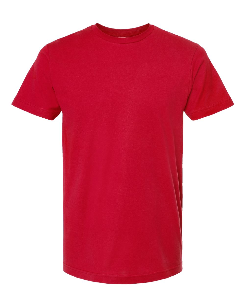 Men's Fine Jersey T-Shirt - Front - B10259322 - Red