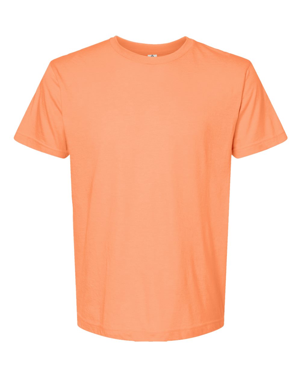Men's Fine Jersey T-Shirt - Front - B10259332 - Heather Cantaloupe