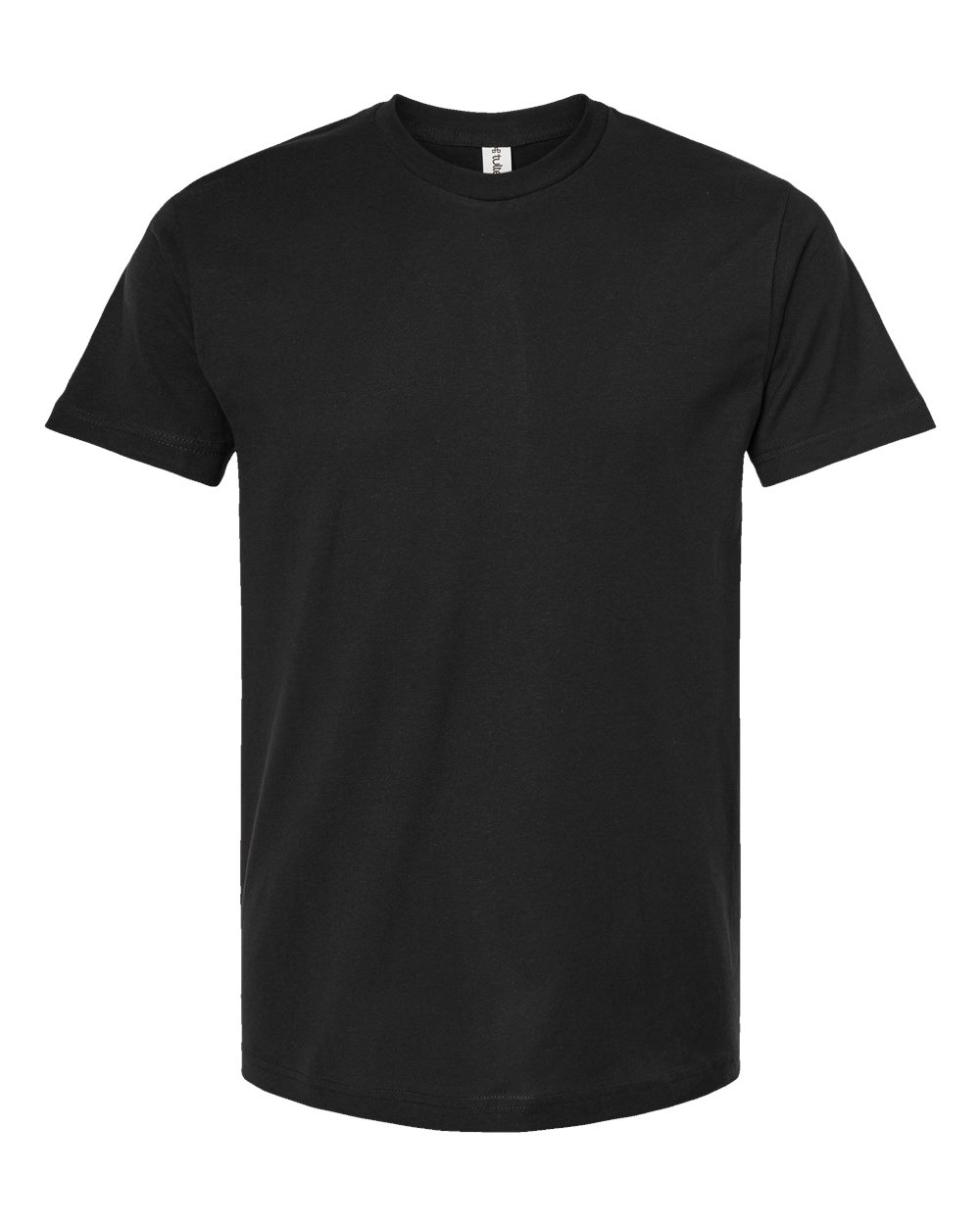 Men's Fine Jersey T-Shirt - Front - B10259502 - Black
