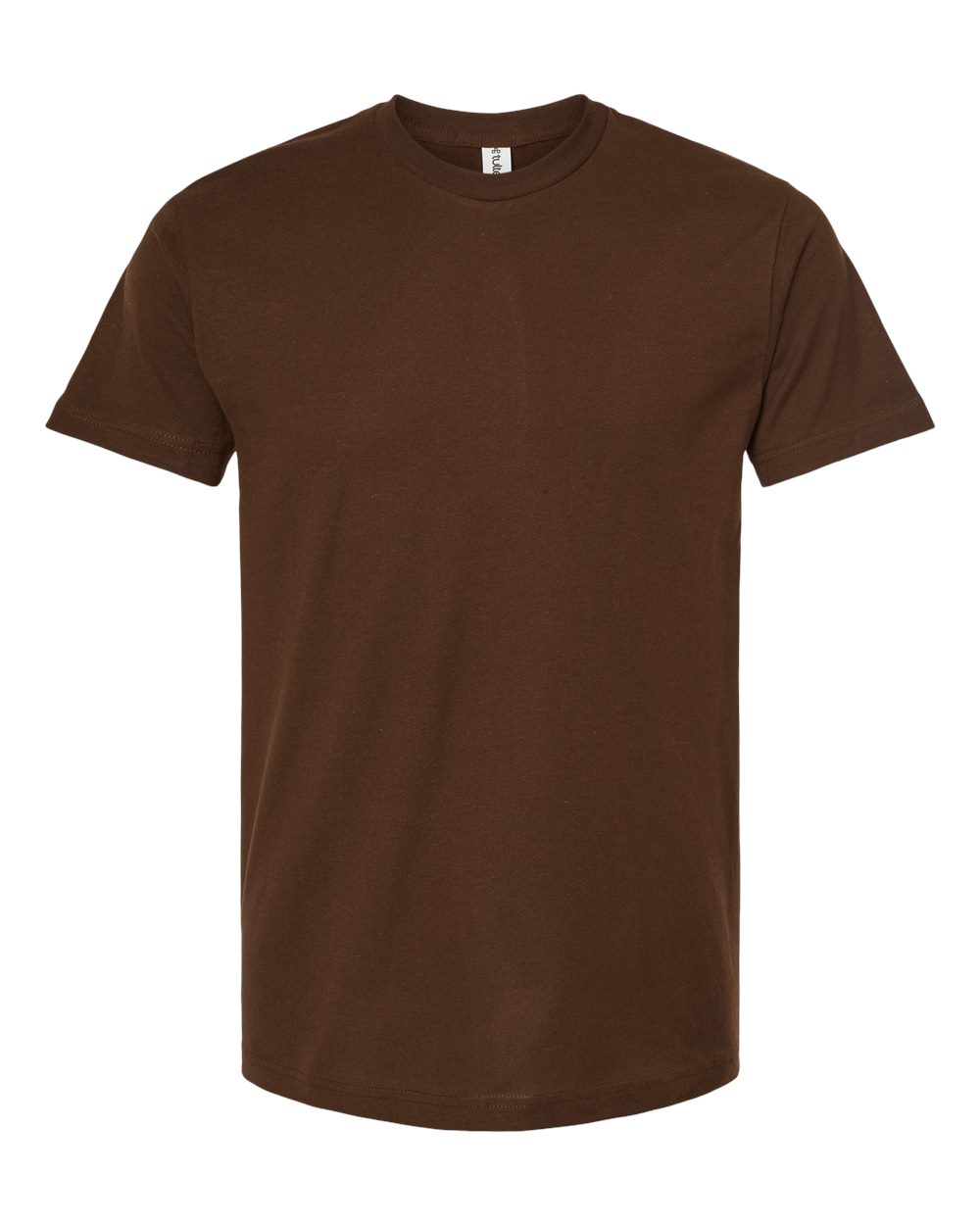 Men's Fine Jersey T-Shirt - Front - B10259552 - Brown