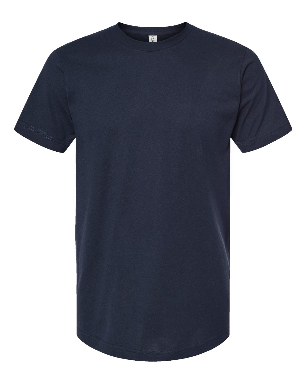 Men's Fine Jersey T-Shirt - Front - B10259652 - Navy
