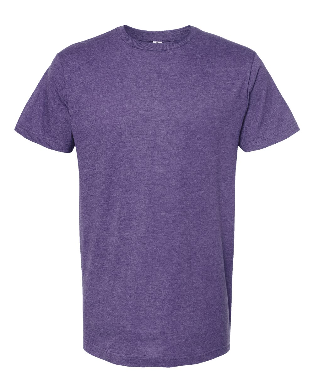 Men's Fine Jersey T-Shirt - Front - B10259672 - Heather Purple