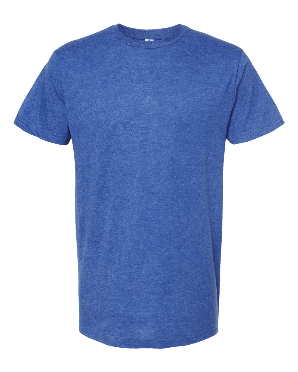 Men's Fine Jersey T-Shirt - Front - B10259752 - Heather Royal