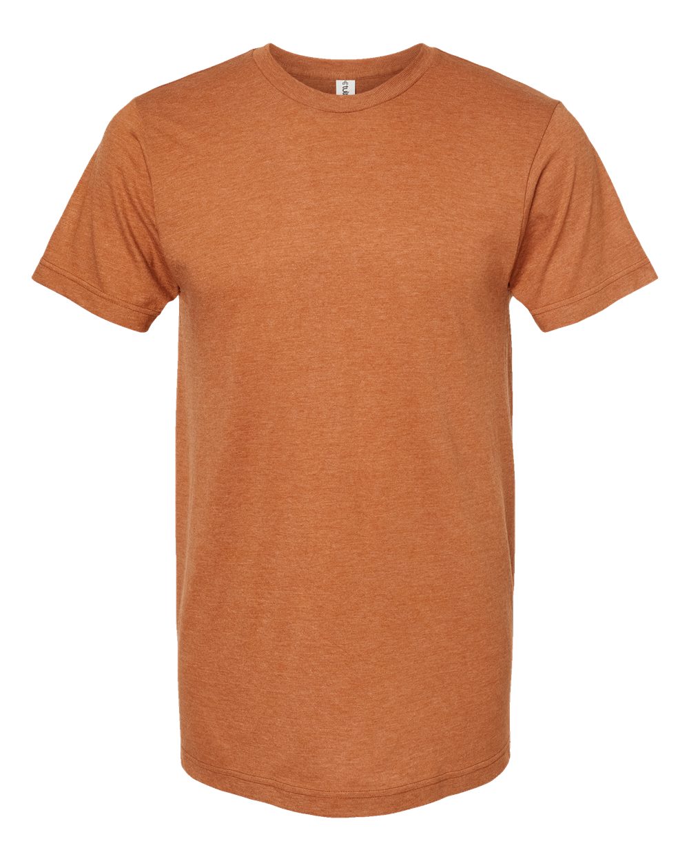 Men's Fine Jersey T-Shirt - Front - B10259842 - Heather Rust