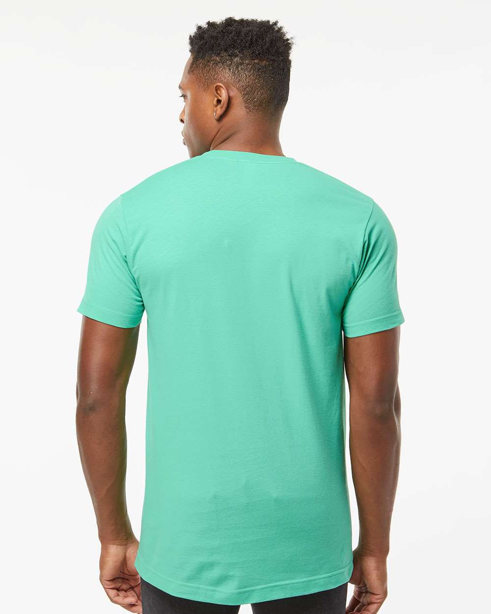 Men's Fine Jersey T-Shirt - OnModelBack - B10259222 - Mint