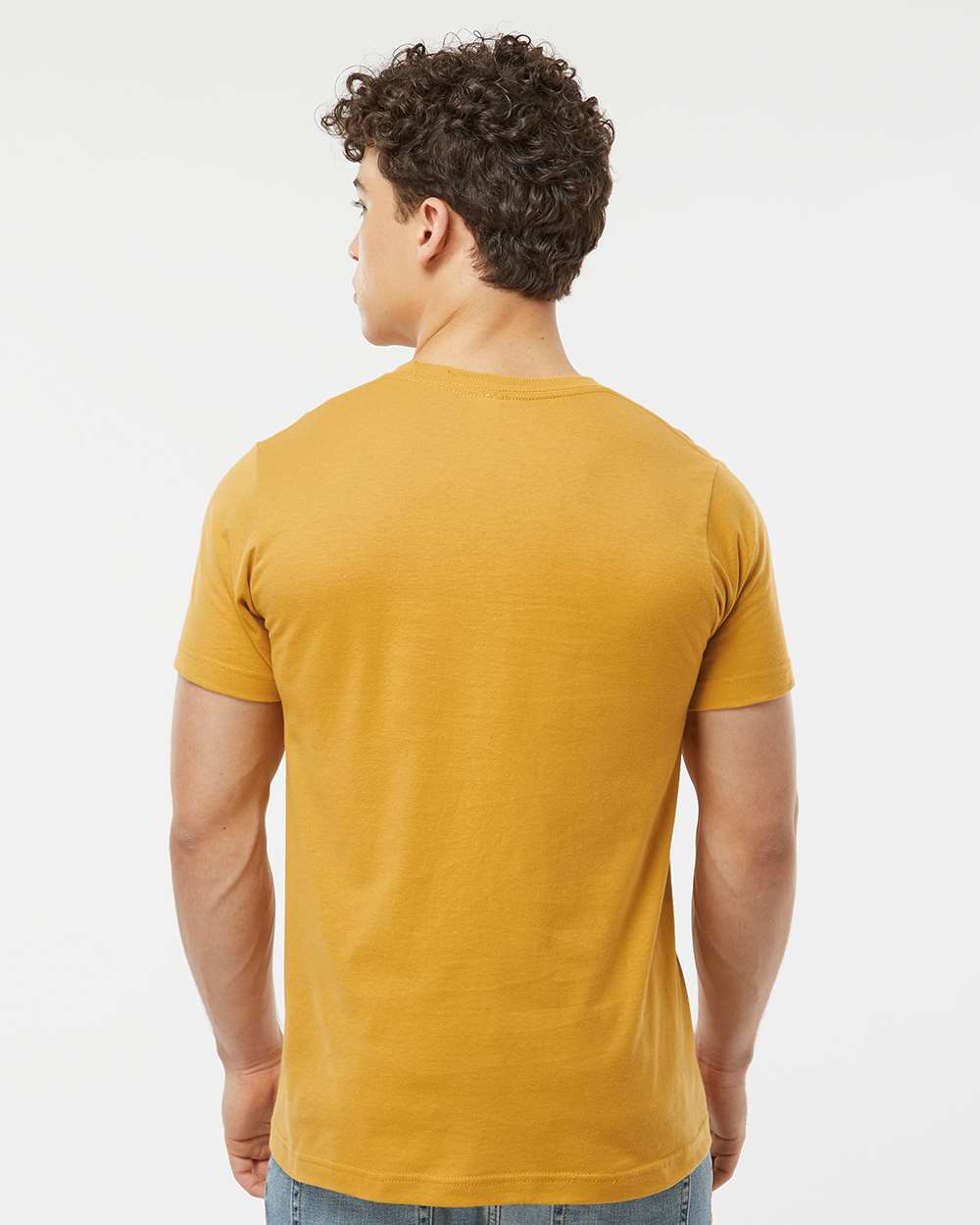Men's Fine Jersey T-Shirt - OnModelBack - B10259792 - Ginger