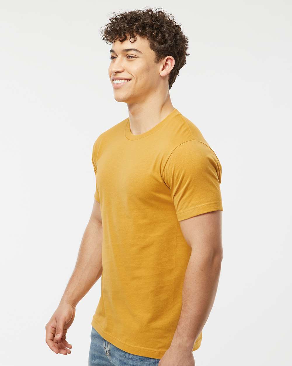 Men's Fine Jersey T-Shirt - OnModelSide - B10259792 - Ginger