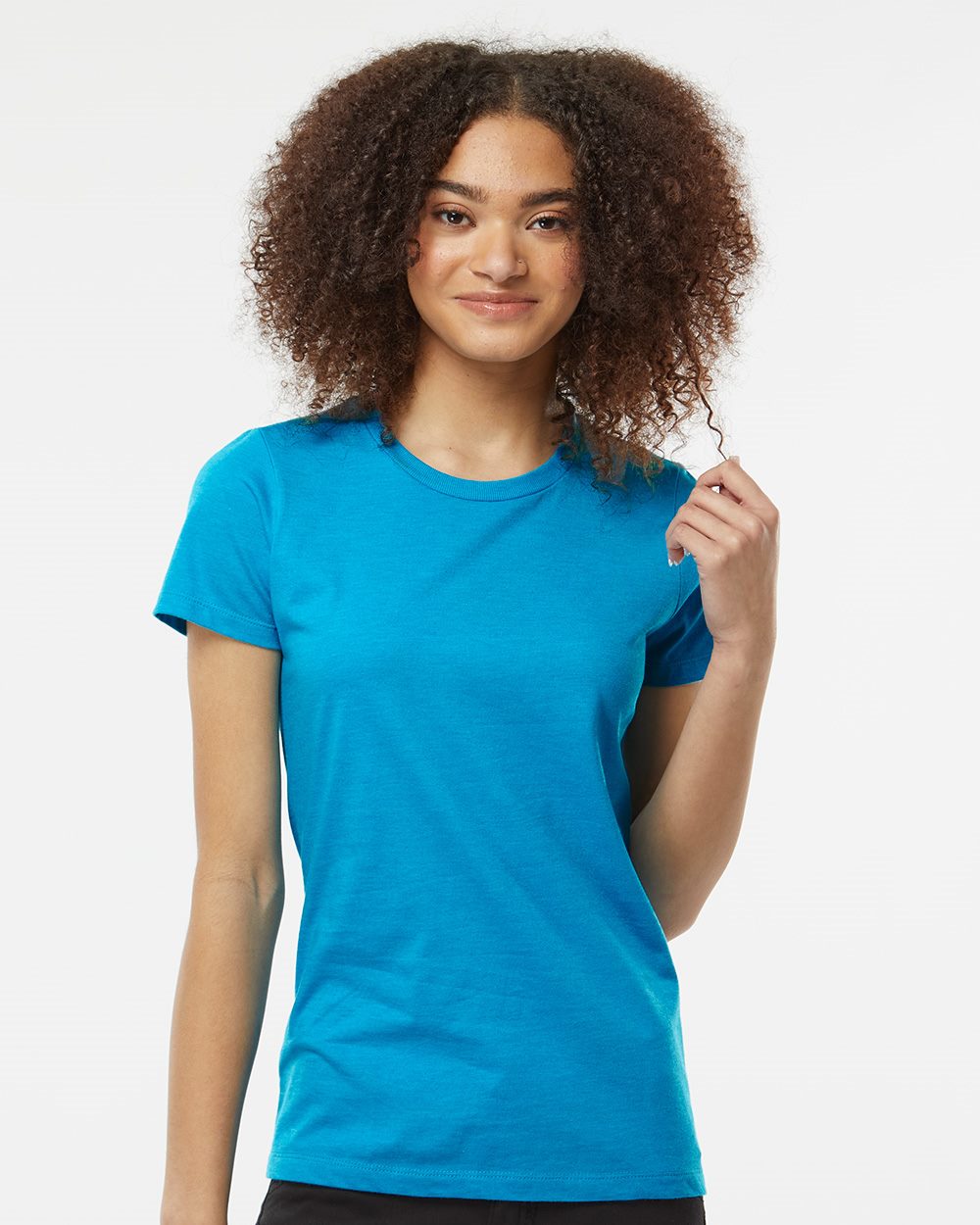 Women's Premium Cotton Blend T-Shirt - styleImage