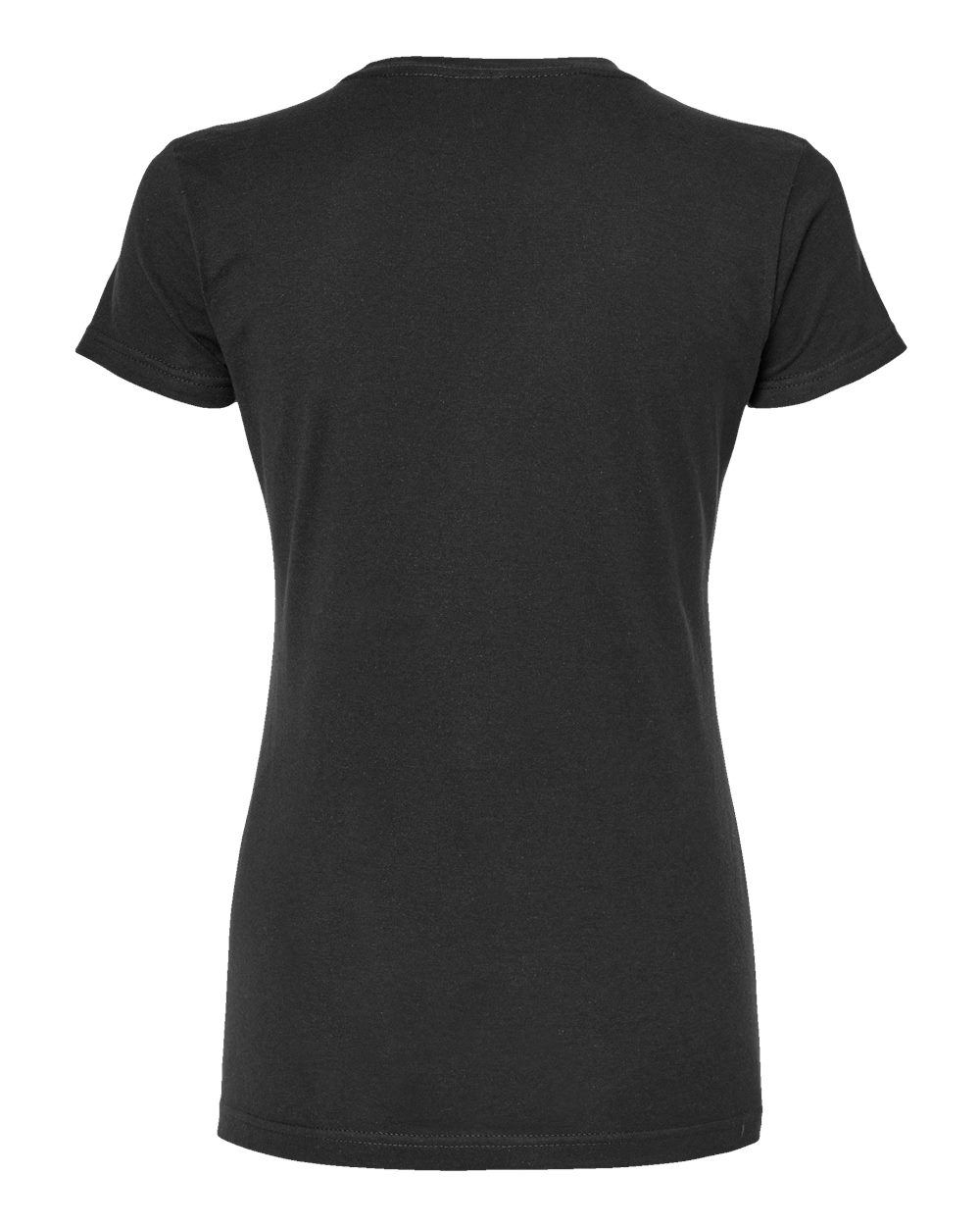 Women's Fine Jersey Slim Fit T-Shirt - Back - B20159092 - Coal
