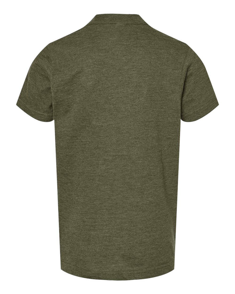 Youth Fine Jersey T-Shirt - Back - B20459062 - Heather Military Green