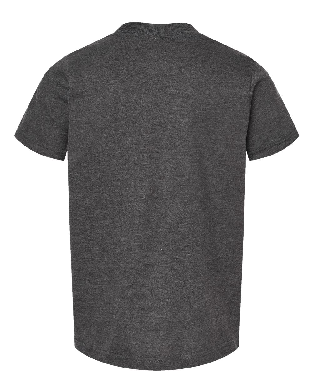Youth Fine Jersey T-Shirt - Back - B20459092 - Heather Charcoal